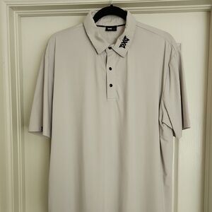 PXG Gray Polo Shirt Short Sleeves Casual